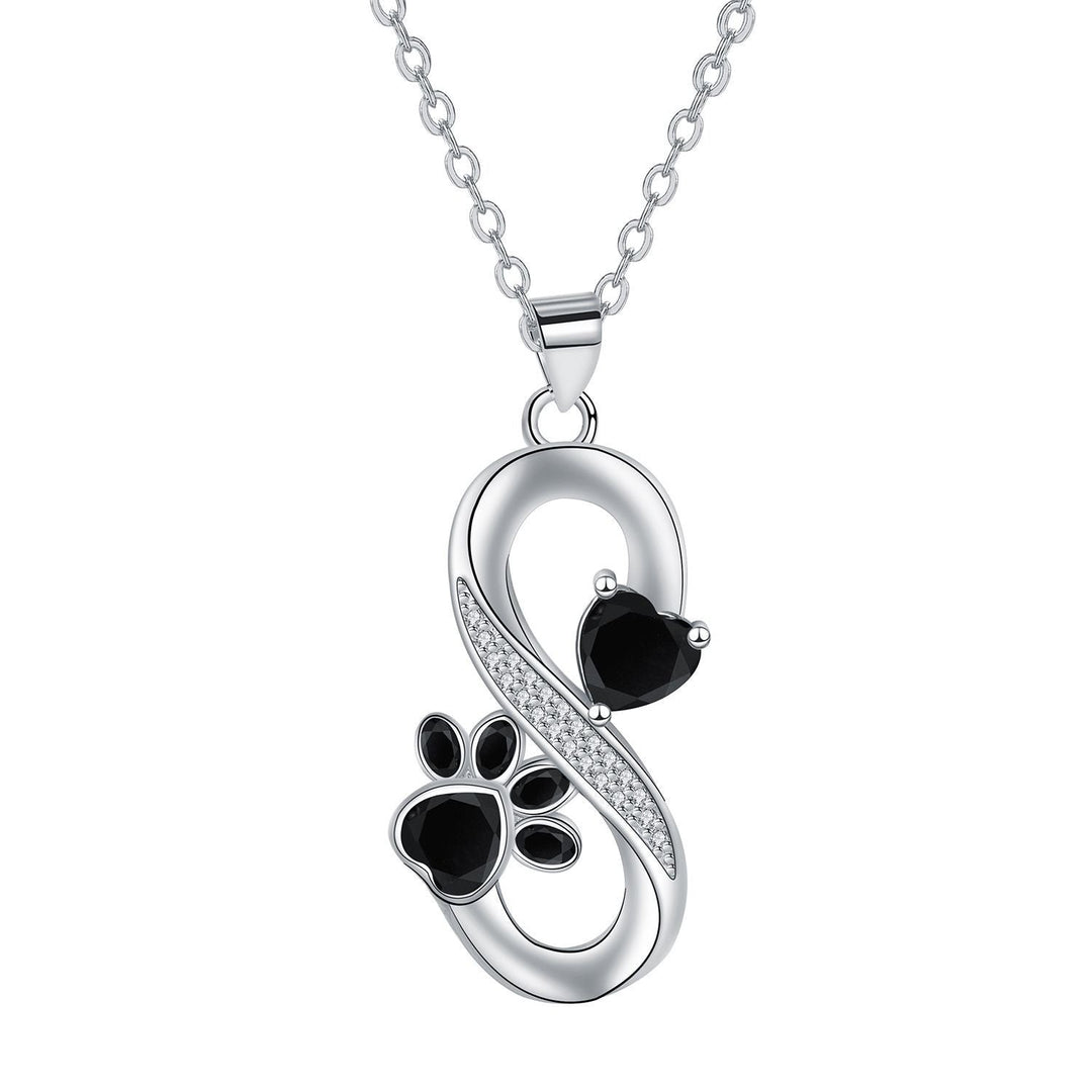 Endless Love Heart & Paw Necklace