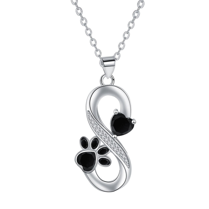 Endless Love Heart & Paw Necklace