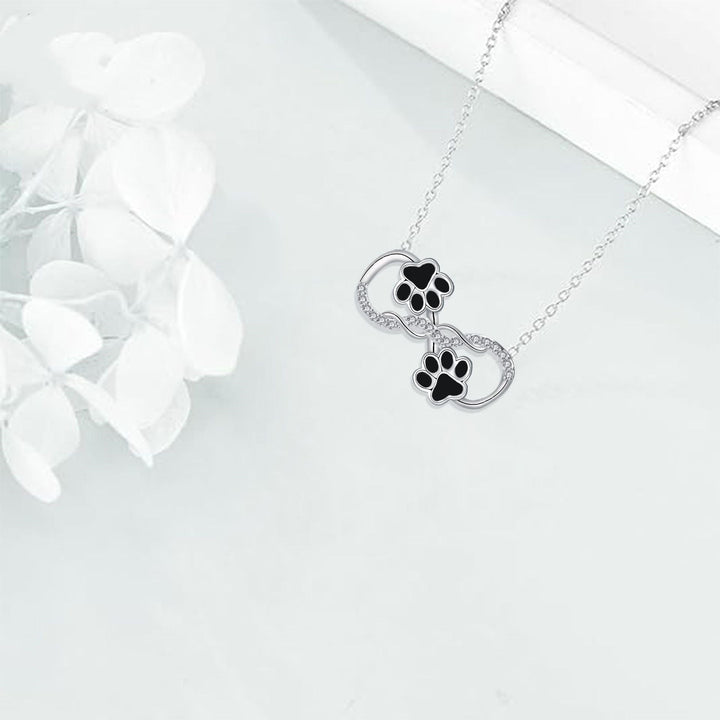 Infinite Love - Dog Paw Chain with Zirconia