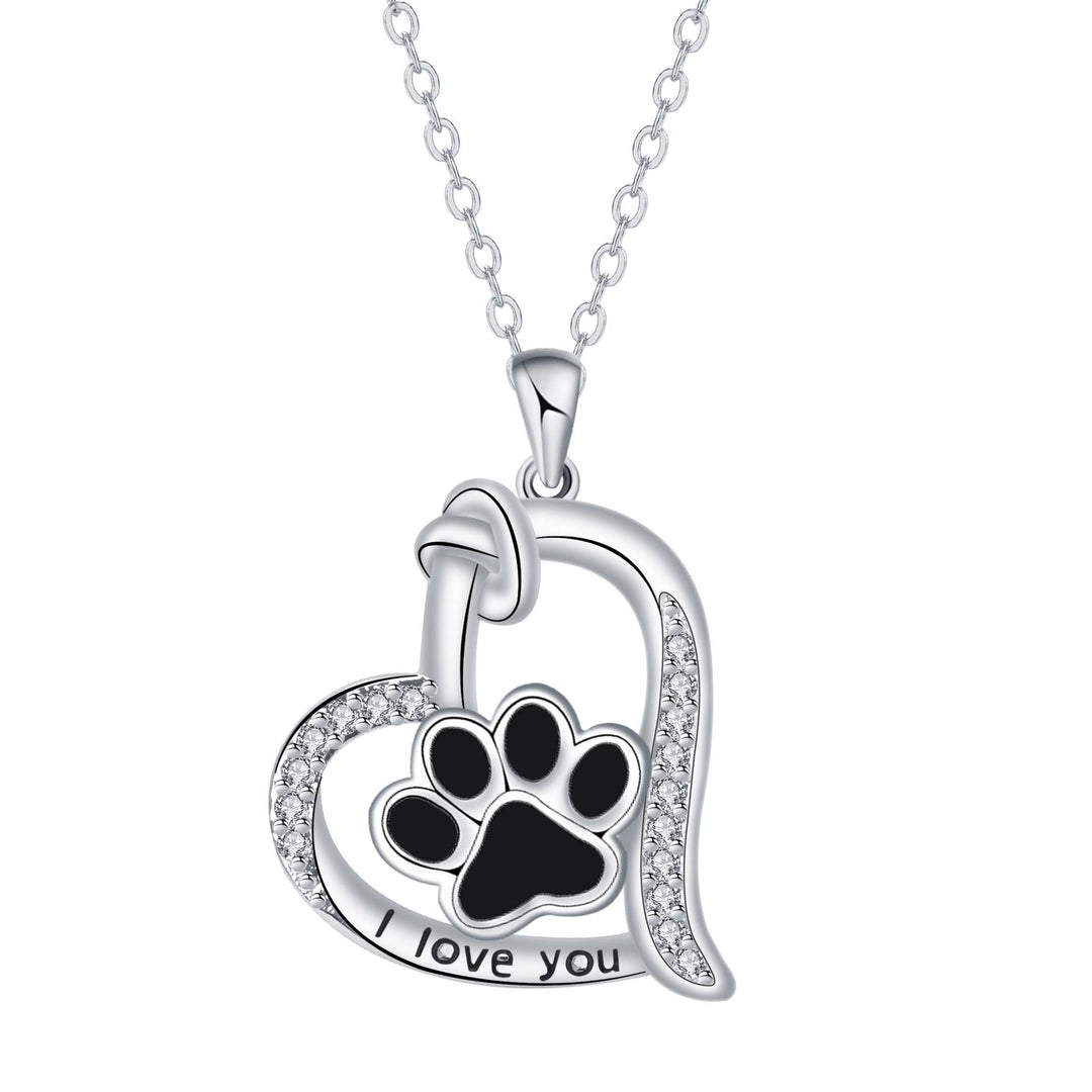 Heart & Paw Necklace - A Memory of Loyal Companions