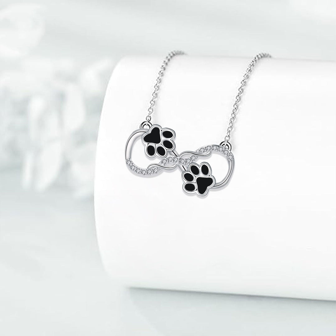 Infinite Love - Dog Paw Chain with Zirconia