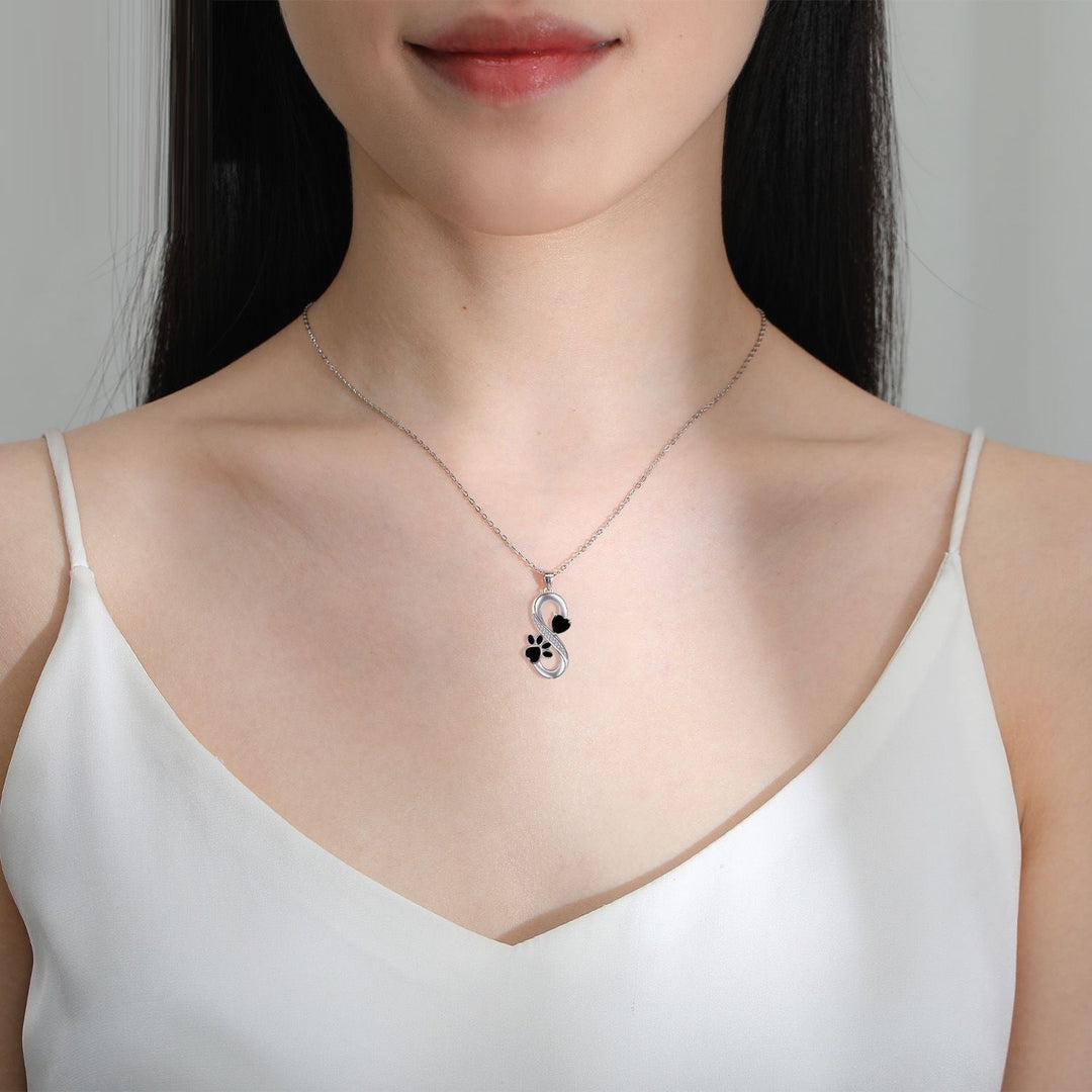 Endless Love Heart & Paw Necklace