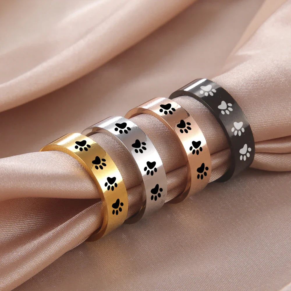 Paw Ring Made of Stainless Steel – Symbolic Jewelry for Animal Lovers