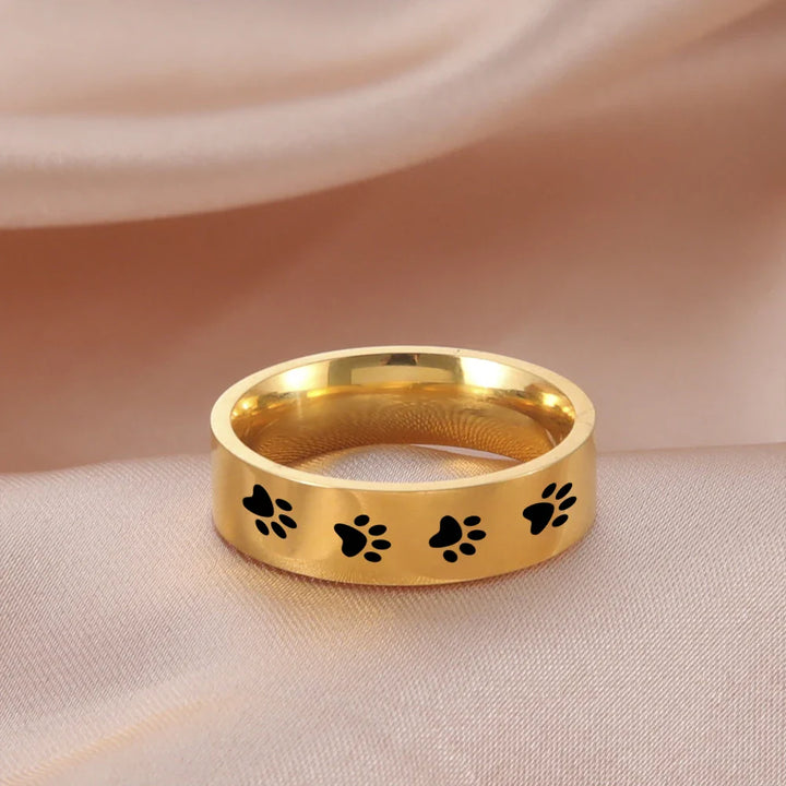 Paw Ring Made of Stainless Steel – Symbolic Jewelry for Animal Lovers