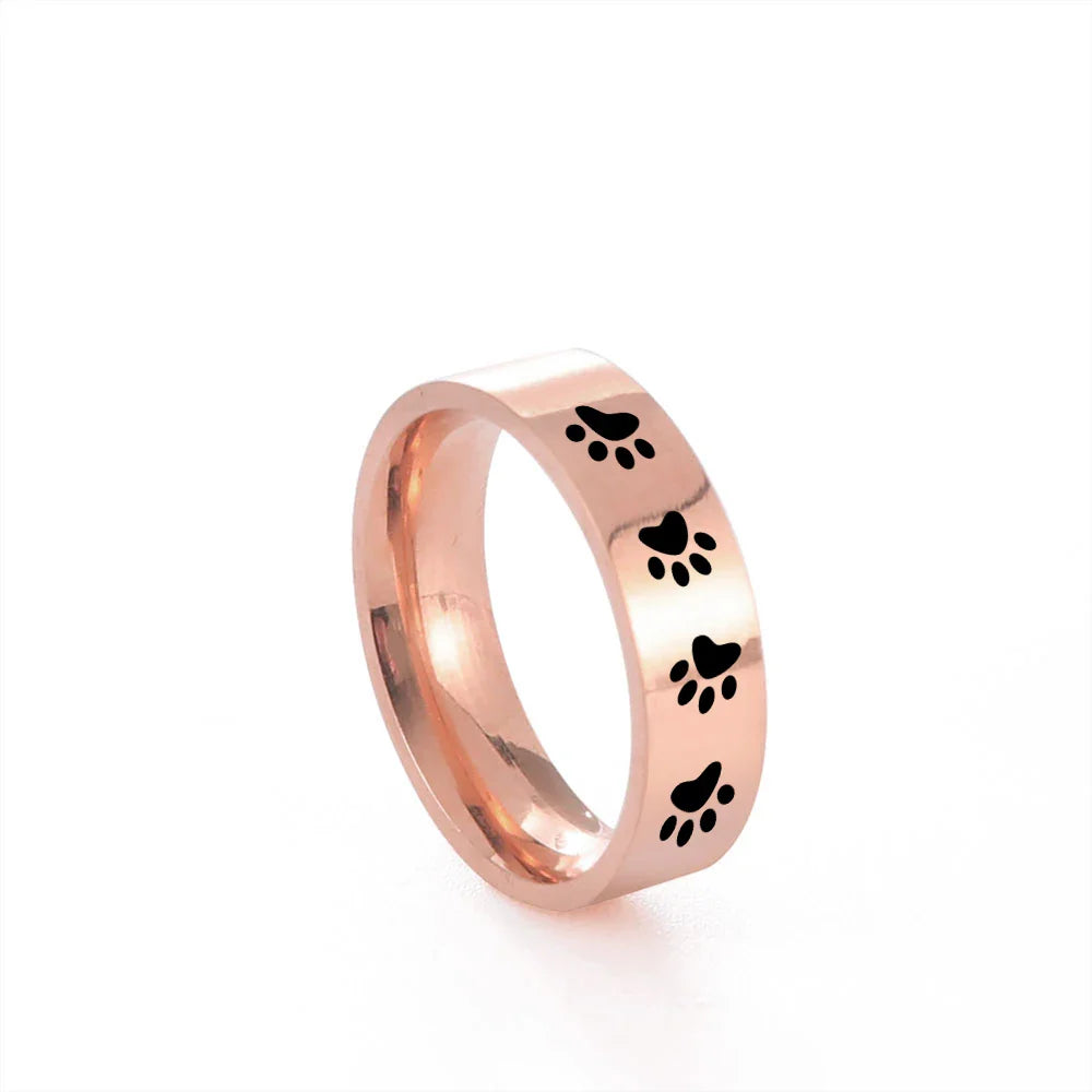 Paw Ring Made of Stainless Steel – Symbolic Jewelry for Animal Lovers