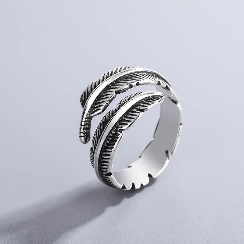 Feather of an Angel – Adjustable Memorial Ring