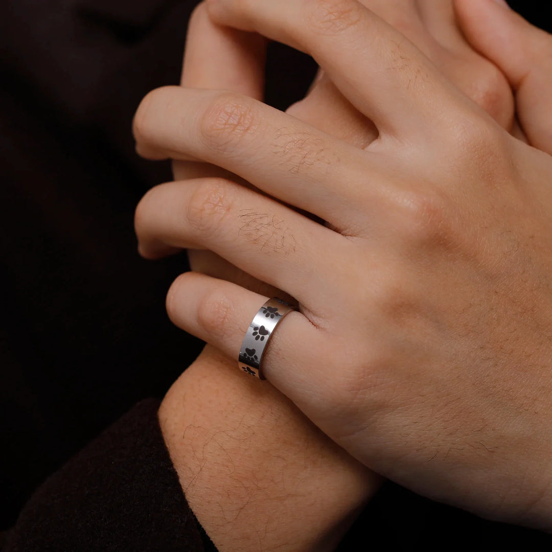 Paw Ring Made of Stainless Steel – Symbolic Jewelry for Animal Lovers