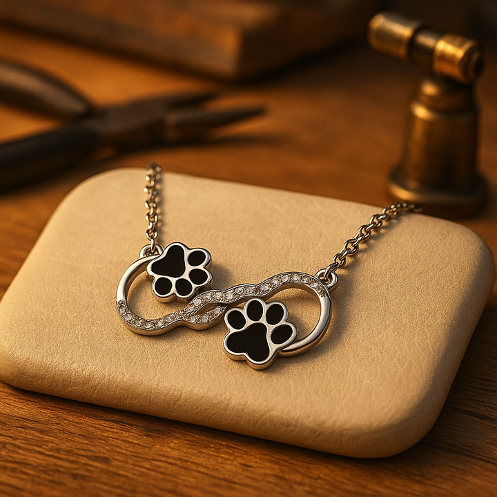 Infinite Love - Dog Paw Chain with Zirconia